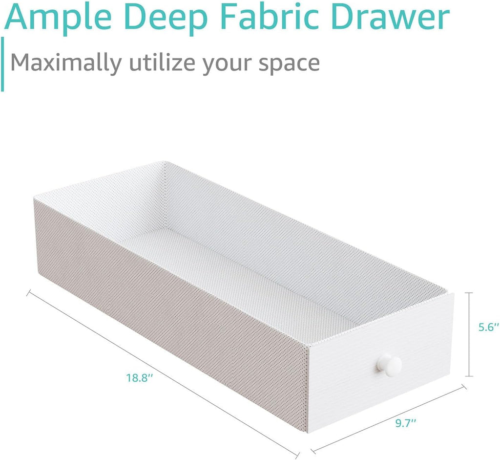 White Small Desk with Drawers - 40 Inch Computer Desk for Small Space Home Office, Modern Simple Study Writing Table PC Desks